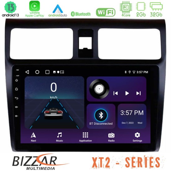 Bizzar XT2 Series 4Core Android13 2+32GB Suzuki Swift 2005-2010 Navigation Multimedia Tablet 10"