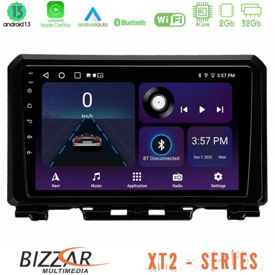 Bizzar XT2 Series 4Core Android13 2+32GB Suzuki Jimny 2018-2022 Navigation Multimedia Tablet 9"