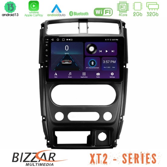 Bizzar XT2 Series 4Core Android13 2+32GB Suzuki Jimny 2007-2017 Navigation Multimedia Tablet 9"