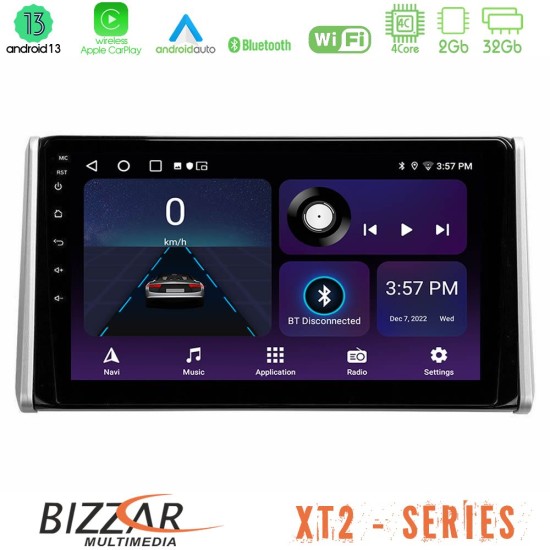 Bizzar XT2 Series 4Core Android13 2+32GB Toyota RAV4 2019-2023 Navigation Multimedia Tablet 10"