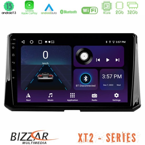 Bizzar XT2 Series 4Core Android13 2+32GB Toyota Corolla 2019-2022 Navigation Multimedia Tablet 9"