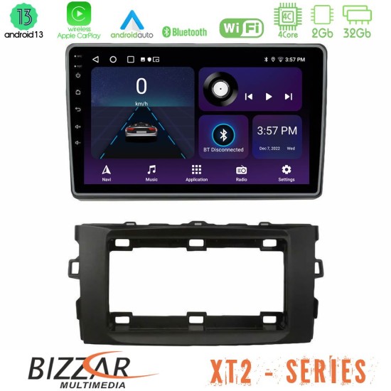 Bizzar XT2 Series 4Core Android13 2+32GB Toyota Auris 2013-2016 Navigation Multimedia Tablet 10"