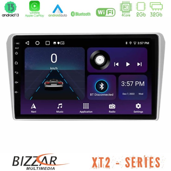 Bizzar XT2 Series 4Core Android13 2+32GB Toyota Avensis T25 02/2003–2008 Navigation Multimedia Tablet 9"