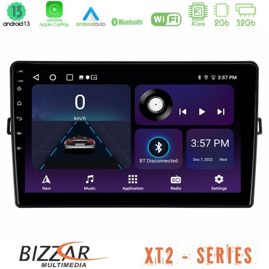 Bizzar XT2 Series 4Core Android13 2+32GB Toyota Auris Navigation Multimedia Tablet 10"