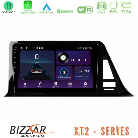 Bizzar XT2 Series 4Core Android13 2+32GB Toyota CH-R Navigation Multimedia Tablet 9"