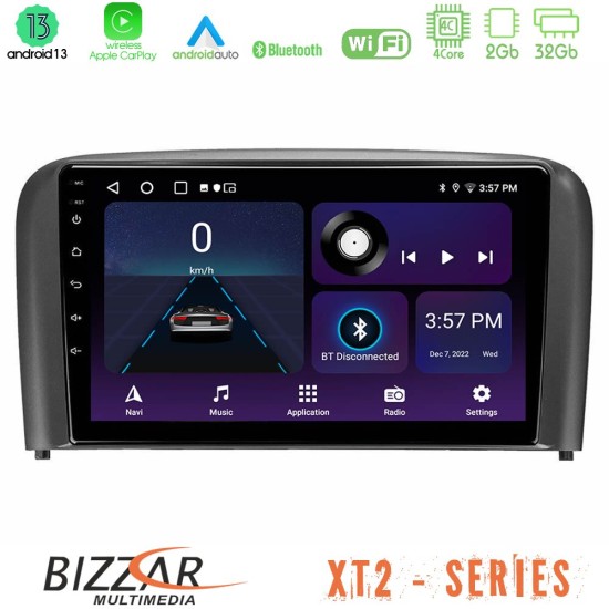 Bizzar XT2 Series 4Core Android13 2+32GB Volvo S80 1998-2006 Navigation Multimedia Tablet 9"