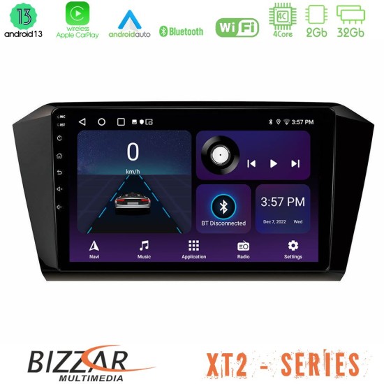 Bizzar XT2 Series 4Core Android13 2+32GB VW Passat Navigation Multimedia Tablet 10"