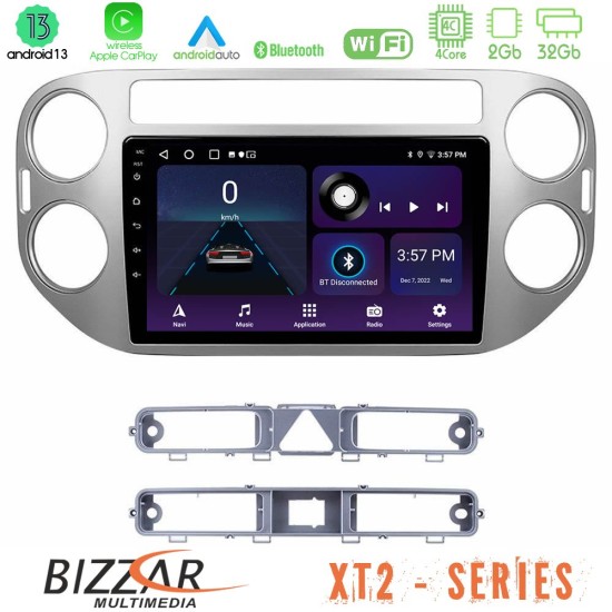 Bizzar XT2 Series 4Core Android13 2+32GB VW Tiguan Navigation Multimedia Tablet 9"