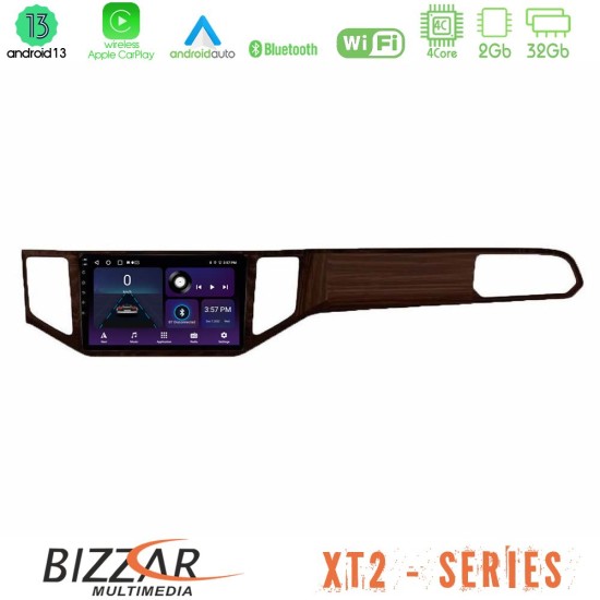 Bizzar XT2 Series 4Core Android13 2+32GB VW Sportsvan 2014-2020 Navigation Multimedia Tablet 9" (Ξύλινη απόχρωση)