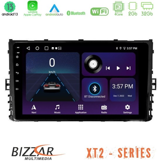 Bizzar XT2 Series 4Core Android13 2+32GB VW MQB 2017-> Navigation Multimedia Tablet 9"