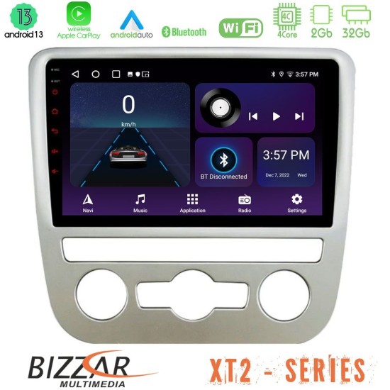 Bizzar XT2 Series 4Core Android13 2+32GB VW Scirocco 2008 – 2014 Navigation Multimedia Tablet 9"