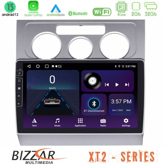 Bizzar XT2 Series 4Core Android13 2+32GB VW Touran 2003-2011 Navigation Multimedia Tablet 10"