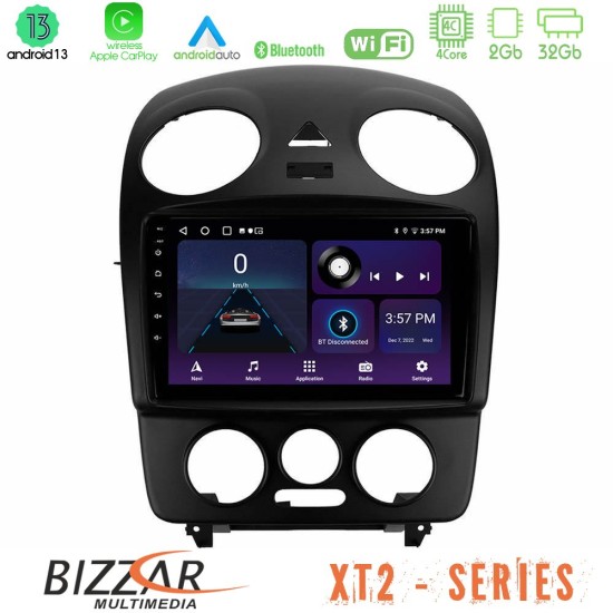 Bizzar XT2 Series 4Core Android13 2+32GB VW Beetle Navigation Multimedia Tablet 9"