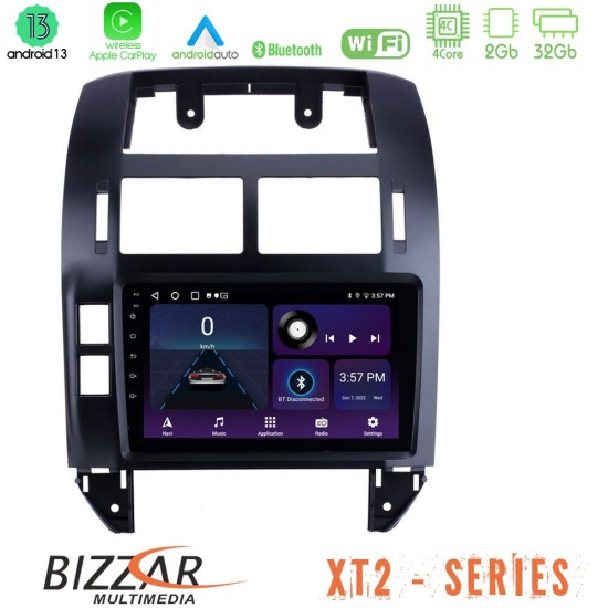 Bizzar XT2 Series 4Core Android13 2+32GB VW Polo 2002-2009 Navigation Multimedia Tablet 9"