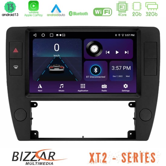 Bizzar XT2 Series 4Core Android13 2+32GB VW Passat B5 2001-2005 Navigation Multimedia Tablet 9"