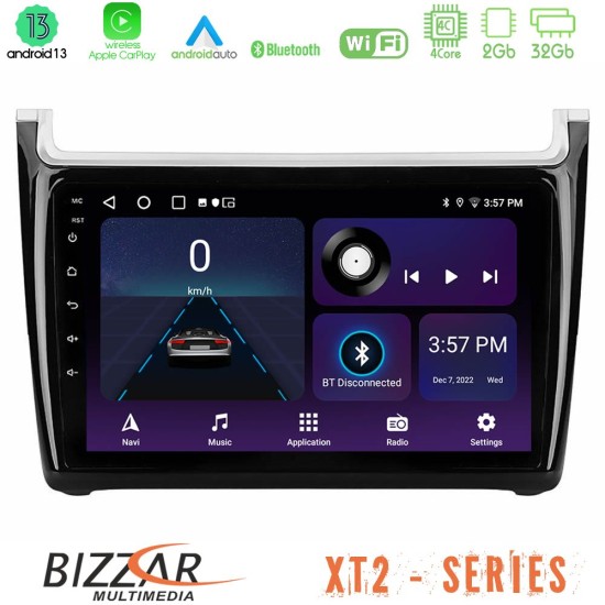 Bizzar XT2 Series 4Core Android13 2+32GB Vw Polo Navigation Multimedia Tablet 9"