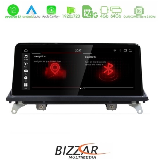 Bizzar QL Series Android12 8core 4+64GB BMW X5 & X6 με CCC Navigation Multimedia Station 10.25"