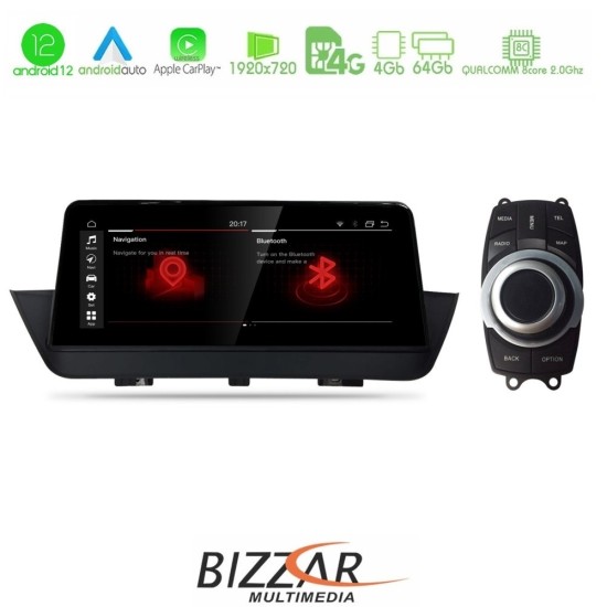 Bizzar QL Series Android12 8core 4+64GB BMW Χ1 Ε84 Navigation Multimedia Station 10.25"