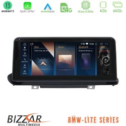 Bizzar Lite Series BMW X5 & X6 Series F15/F16 NBT Android13 8Core (4+64GB) Navigation Multimedia 10.25" HD