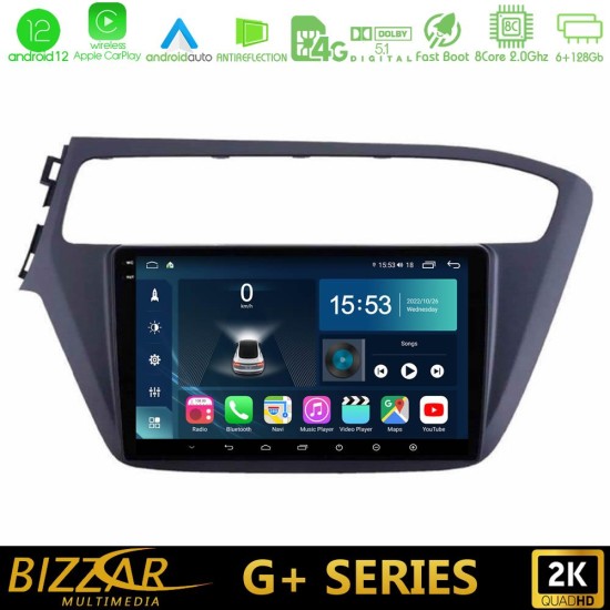 Bizzar G+ Series Hyundai i20 2018-2020 8core Android12 6+128GB Navigation Multimedia Tablet 9"