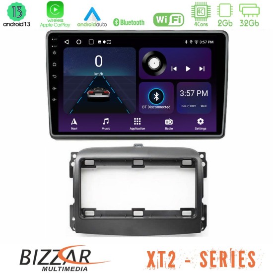 Bizzar XT2 Series 4Core Android13 2+32GB Fiat 500L Navigation Multimedia Tablet 10"