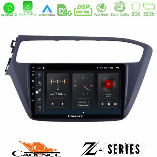 Cadence Z Series Hyundai i20 2018-2020 8core Android12 2+32GB Navigation Multimedia Tablet 9"