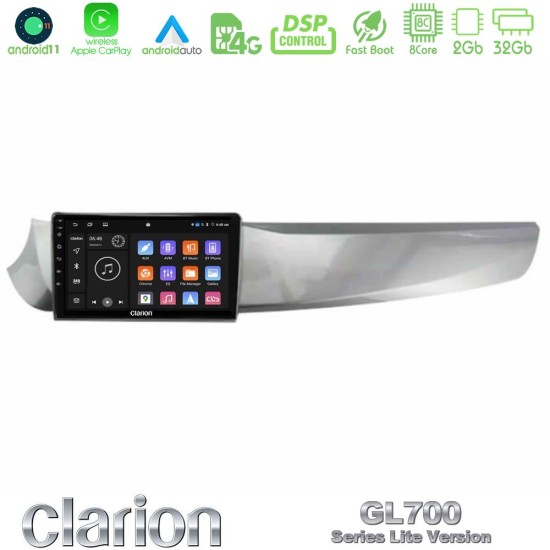 Clarion GL700 Lite Series Alfa Romeo Giulietta 2010-2014 8Core Android11 2+32GB Navigation Multimedia Tablet 9" Με Carplay & Android Auto