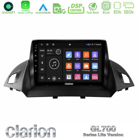 Clarion GL700 Lite Series 8Core Android11 2+32GB Ford C-Max/Kuga Navigation Multimedia Tablet 9" Με Carplay & Android Auto Clarion GL700 Lite Series 8Core Android11 2+32GB Ford C-Max/Kuga Navigation Multimedia Tablet 9" Με Carplay & Android Auto