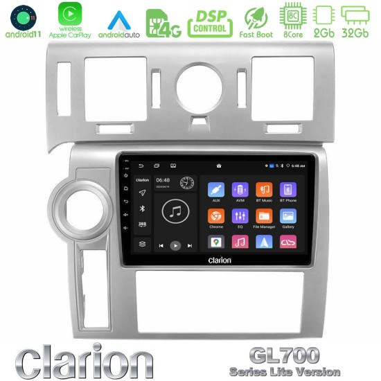 Clarion GL700 Lite Series 8Core Android11 2+32GB Hummer H2 2008-2009 Navigation Multimedia Tablet 9" Με Carplay & Android Auto Clarion GL700 Lite Series 8Core Android11 2+32GB Hummer H2 2008-2009 Navigation Multimedia Tablet 9" Με Carplay & Android Auto