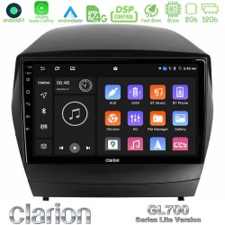 Clarion GL700 Lite Series 8Core Android11 2+32GB Hyundai IX35 Auto A/C Navigation Multimedia Tablet 9" Με Carplay & Android Auto