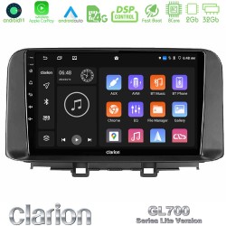 Clarion GL700 Lite Series 8Core Android11 2+32GB Hyundai Kona 2018-2023 Navigation Multimedia Tablet 10" Με Carplay & Android Auto
