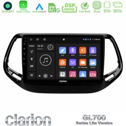 Clarion GL700 Lite Series 8Core Android11 2+32GB Jeep Compass 2017> Navigation Multimedia Tablet 10" Με Carplay & Android Auto Clarion GL700 Lite Series 8Core Android11 2+32GB Jeep Compass 2017> Navigation Multimedia Tablet 10" Με Carplay & Android Auto