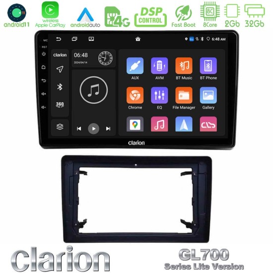 Clarion GL700 Lite Series 8Core Android11 2+32GB Chrysler / Dodge / Jeep Navigation Multimedia Tablet 10" Με Carplay & Android Auto Clarion GL700 Lite Series 8Core Android11 2+32GB Chrysler / Dodge / Jeep Navigation Multimedia Tablet 10" Με Carplay & Android Auto