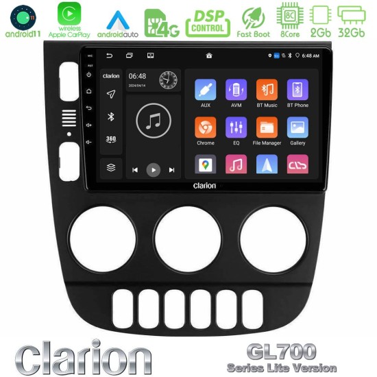 Clarion GL700 Lite Series 8Core Android11 2+32GB Mercedes ML Class 1998-2005 Navigation Multimedia Tablet 9" Με Carplay & Android Auto Clarion GL700 Lite Series 8Core Android11 2+32GB Mercedes ML Class 1998-2005 Navigation Multimedia Tablet 9" Με Carplay & Android Auto