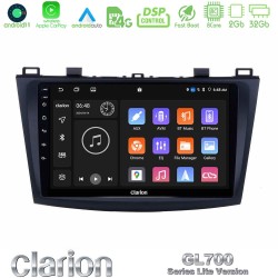 Clarion GL700 Lite Series 8Core Android11 2+32GB Mazda 3 2009-2014 Navigation Multimedia Tablet 9" Με Carplay & Android Auto