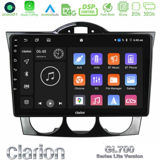 Clarion GL700 Lite Series 8Core Android11 2+32GB Mazda RX8 2003-2008 Navigation Multimedia Tablet 9" Με Carplay & Android Auto