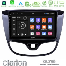 Clarion GL700 Lite Series 8Core Android11 2+32GB Opel Karl 2017-2019 Navigation Multimedia Tablet 9" Με Carplay & Android Auto