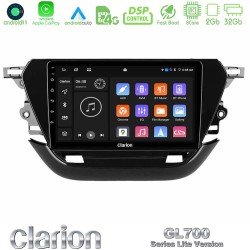 Clarion GL700 Lite Series 8Core Android11 2+32GB Opel Corsa F 2019-2023 Navigation Multimedia Tablet 9" Με Carplay & Android Auto