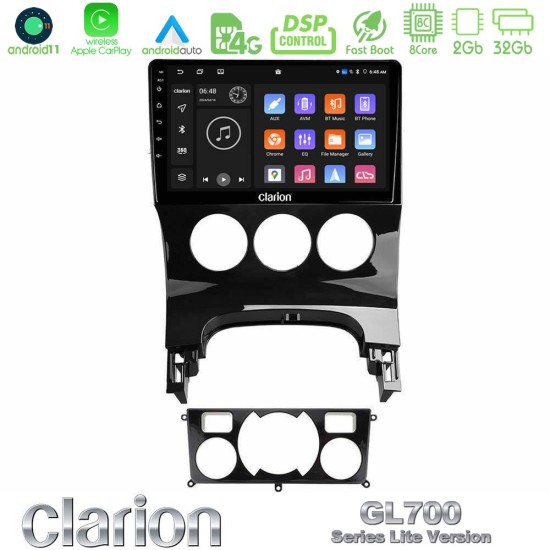 Clarion GL700 Lite Series 8Core Android11 2+32GB Peugeot 3008 AUTO A/C Navigation Multimedia Tablet 9" Με Carplay & Android Auto Clarion GL700 Lite Series 8Core Android11 2+32GB Peugeot 3008 AUTO A/C Navigation Multimedia Tablet 9" Με Carplay & Android Auto