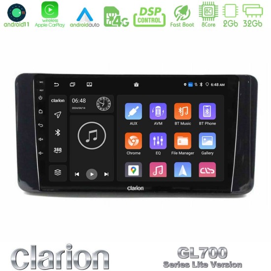Clarion GL700 Lite Series Skoda Kamiq 2019-2022 8Core Android11 2+32GB Navigation Multimedia Tablet 9" Με Carplay & Android Auto