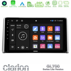 Clarion GL700 Lite Series 8Core Android11 2+32GB Toyota RAV4 2019-2023 Navigation Multimedia Tablet 10" Με Carplay & Android Auto