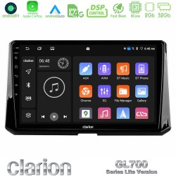 Clarion GL700 Lite Series 8Core Android11 2+32GB Toyota Corolla 2019-2022 Navigation Multimedia Tablet 10" Με Carplay & Android Auto
