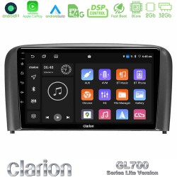 Clarion GL700 Lite Series 8Core Android11 2+32GB Volvo S80 1998-2006 Navigation Multimedia Tablet 9" Με Carplay & Android Auto