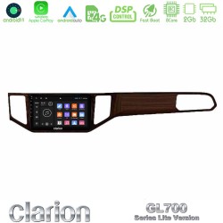Clarion GL700 Lite Series 8Core Android11 2+32GB VW Sportsvan 2014-2020 Navigation Multimedia Tablet 9" (Ξύλινη απόχρωση) Με Carplay & Android Auto