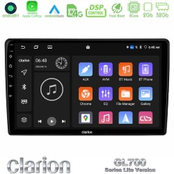 Clarion GL700 Lite Series 8Core Android11 2+32GB Citroen C4 2004-2010 Navigation Multimedia Tablet 9" (μαύρο χρώμα) Με Carplay & Android Auto