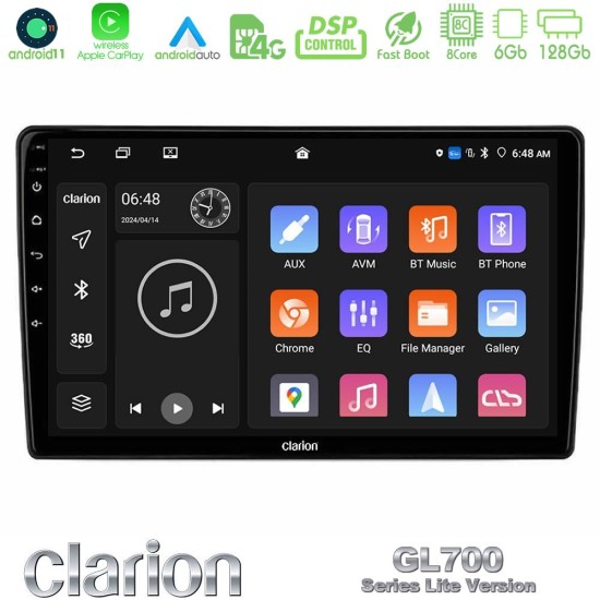 Clarion GL700 Lite Series 8Core Android11 6+128GB Navigation Multimedia Tablet 10" Με Carplay & Android Auto Clarion GL700 Lite Series 8Core Android11 6+128GB Navigation Multimedia Tablet 10" Με Carplay & Android Auto