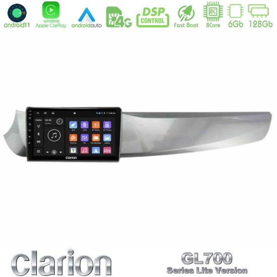 Clarion GL700 Lite Series Alfa Romeo Giulietta 2010-2014 8Core Android11 6+128GB Navigation Multimedia Tablet 9" Με Carplay & Android Auto Clarion GL700 Lite Series Alfa Romeo Giulietta 2010-2014 8Core Android11 6+128GB Navigation Multimedia Tablet 9" Με Carplay & Android Auto