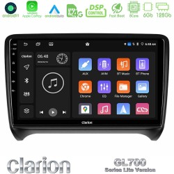 Clarion GL700 Lite Series 8Core Android11 6+128GB Audi TT B7 Navigation Multimedia Tablet 9" Με Carplay & Android Auto