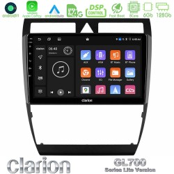 Clarion GL700 Lite Series 8Core Android11 6+128GB Audi A6 (C5) 1997-2004 Navigation Multimedia Tablet 9" Με Carplay & Android Auto