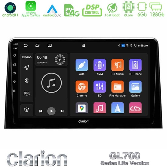 Clarion GL700 Lite Series 8Core Android11 6+128GB Peugeot Partner / Citroen Berlingo 2020-> Navigation Multimedia Tablet 10" Με Carplay & Android Auto Clarion GL700 Lite Series 8Core Android11 6+128GB Peugeot Partner / Citroen Berlingo 2020-> Navigation Multimedia Tablet 10" Με Carplay & Android Auto